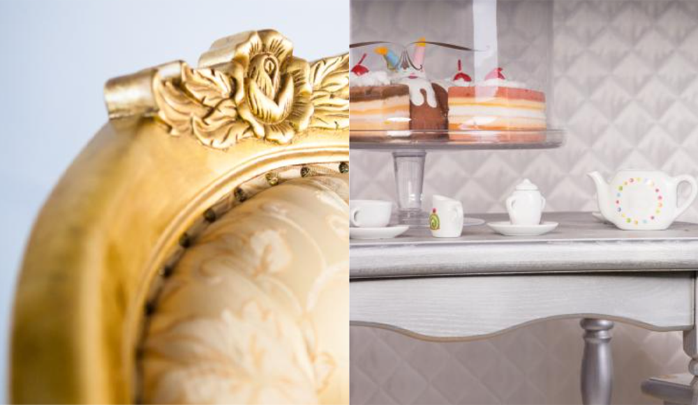 Metallic effect finishes – silver, gold, bronze, pearl, stainless steel